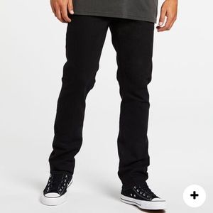 Volcom Men’s black slim straight VARTA jeans